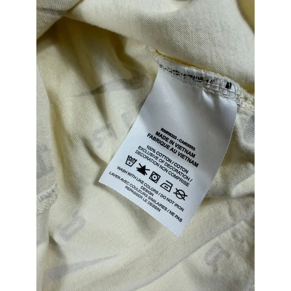 Nike Sportswear Air Allover Logo Print Cropped Tee Youth Size Small 8-10 Girls